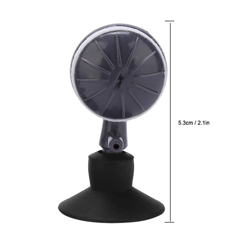 WANGCL Lot de 2 pierres à air à bulles - Disque rotatif - Diffuseur d'oxygène réglable - Pompe d'aération avec ventouses pour aquarium - Pompe hydroponique