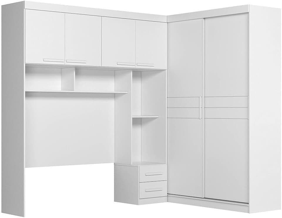 Dormitório Modulado Casal 6 Portas 2 Gavetas Florença Moval