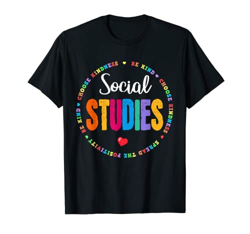 Estudios sociales coincidentes Profesor Historia Amante Estudiante Graduado Camiseta