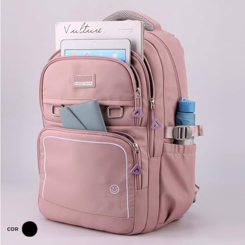 Mochila Bolsa de Costas Fofa Estilosa Elegante Academia Impermeável Escolar Viagem Trabalho Treino F