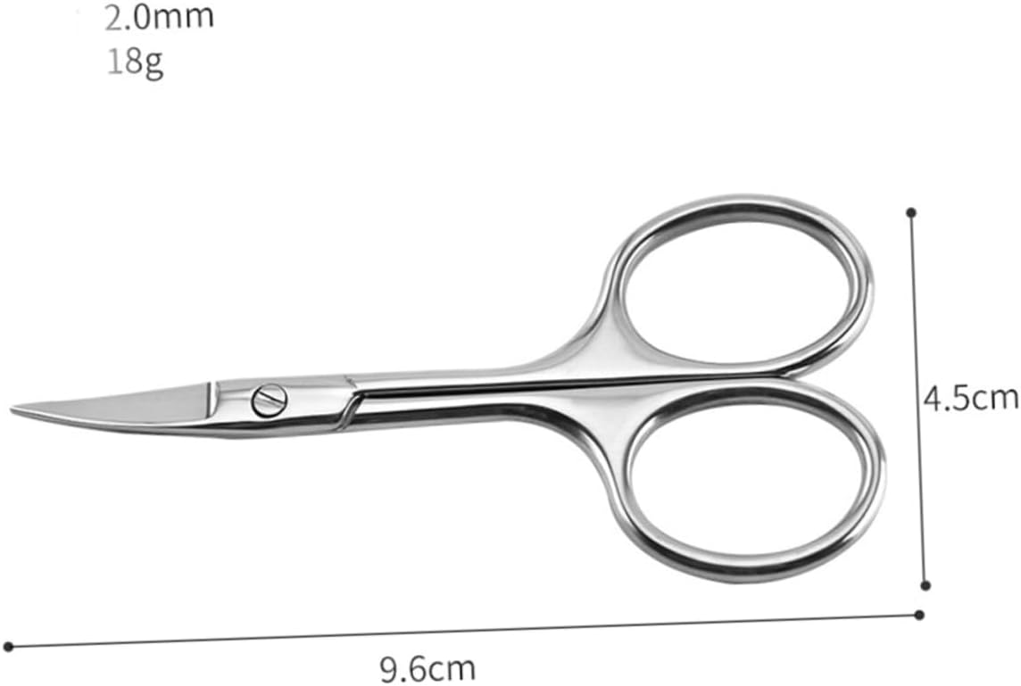 NOLITOY 12pcs Stainless Steel Men Beard Scissors Mustache Trimmer Shears Barber Cutting Scissors for Diy Random Color