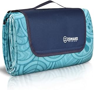ZOMAKE Large Picnic Blanket Waterproof 200 x 150,Outdoor Picnic Mat Foldable Blankets for Camping Beach Garden Park - Extra Large Picnic Rug(Peacock Blue)