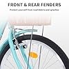 Cyclist Sawyer Beach Cruiser Bike for Women, 26 inch Adults Bicycle Single Speed, Bicycle for Women with Basket & Steel Rack, Women's Bike for Commuting, Green #2