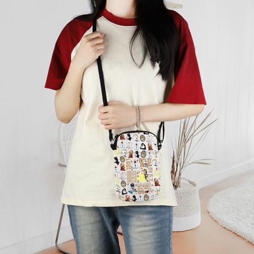 Image of ENSIANTH Cartoon Movie Inspired Gift Belle Lover Crossbody Bag A Tail as Old as Time Merch Belle Princess Beast Fans Gift (1991 CB)