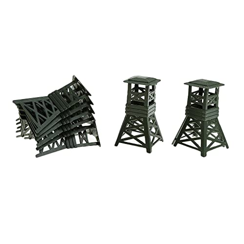 AMLESO 10pc Toy Soldiers Watchtower ActionPigent