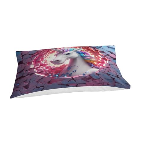 Housse de couette licorne 3D en microfibre premium douce 135x200 - 6