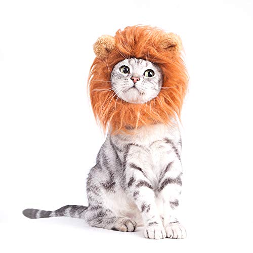Galopar Cat Apparel, Halloween Pet Costume Dog Cat Costume Lion Mane Wig For Cats And Small Dogs, Party, Photo Shoots, Entertainment, Cosplay #TOP3