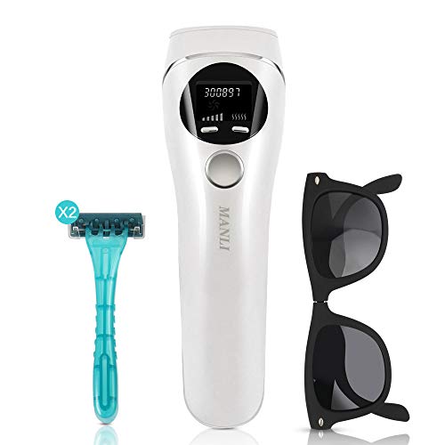 MANLI Cordless Epilator for Women, Womens Shaver & Trimmer, Rechargeable, White
