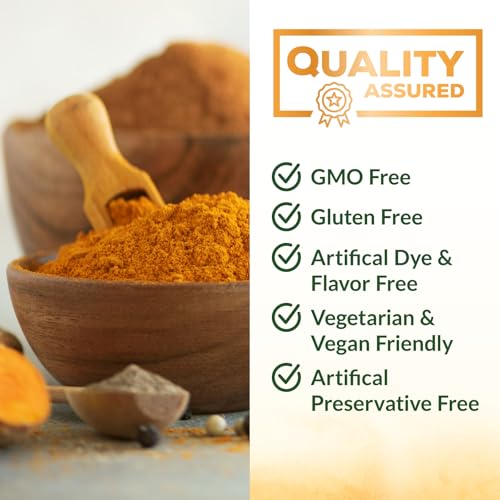 Turmeric Curcumin Gummies with Ginger, Extra Strength Chewable Turmeric Gummies, Best Vegan Joint Support Turmeric - Joint Comfort for Men and Women - 60 Gummies