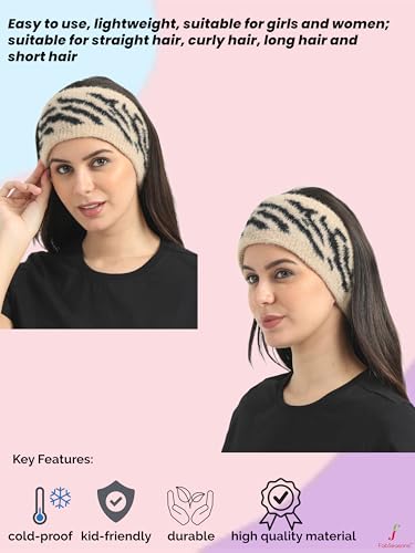 Image of FabSeasons Acrylic Woolen Skull Stretch Headband /Ear Warmer /Cap /Hair Accessory for Women & Girls for Winters