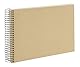 goldbuch 20 506 Spiralalbum Bella Vista Beige, Fotobuch 24 x 17 x 2,8 cm, Foto Album 40 weiße Seiten, Foto Buch Einband aus Leinen, Fotoalbum für 40 Photos, Photoalbum spiralgebunden