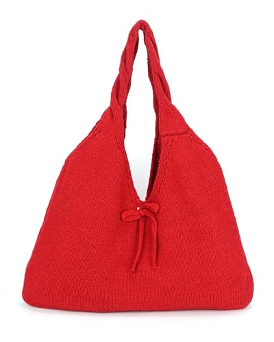 Bolso tote pequeño tejido para mujer verano miniatura 1