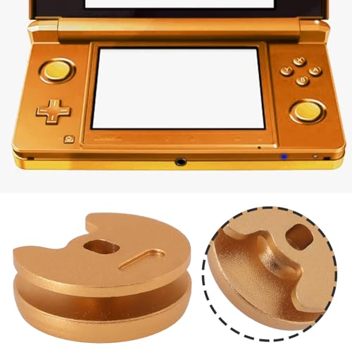 Image of 1pc Joystick Cap Metal Buttons Replacement Thumb Pad Cap Analog Compatible with Nintendo New 3DS 2DS XL LL Gold Metal Thumbstick Grip