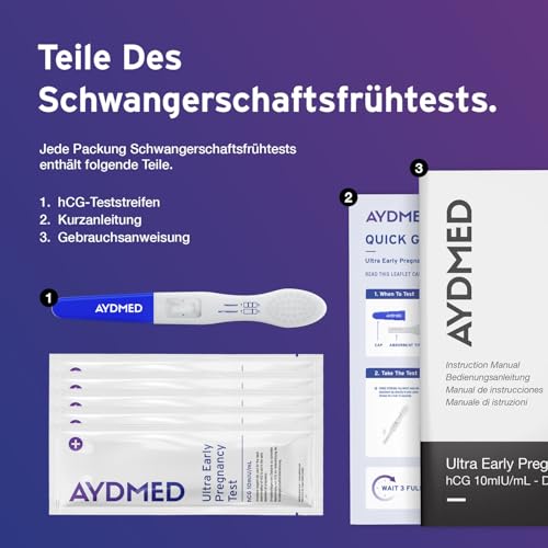 Frühschwangerschaftstest Aydmed 5 x Profi Empfindlicher hCG-Test