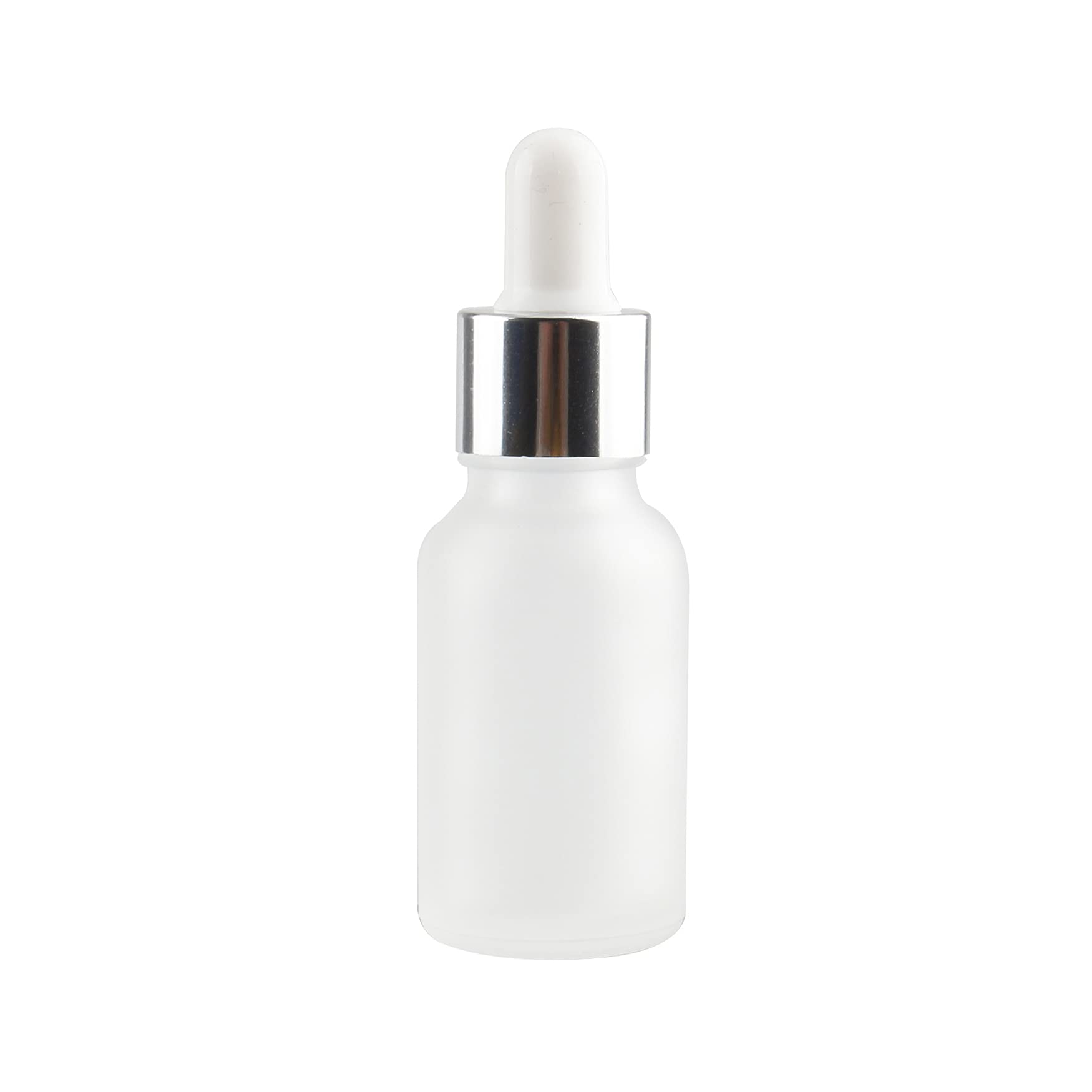 24 Stück 100 ml Leere Matt Transparent glasflasche Tropfflasche Pipettenflaschen mit Glaspipette, 100ml Glasflasche mit Tropfpipette mit Silber Schraubverschluss für ätherische Öle, Parfüm Öle