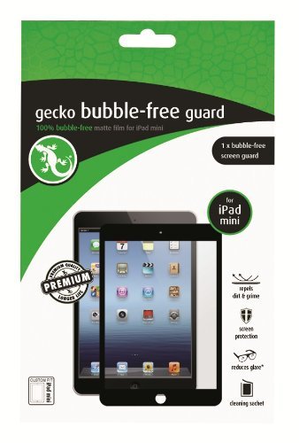 Gecko Bubble Free Screen Protector For iPad Mini (GG700070) - Black