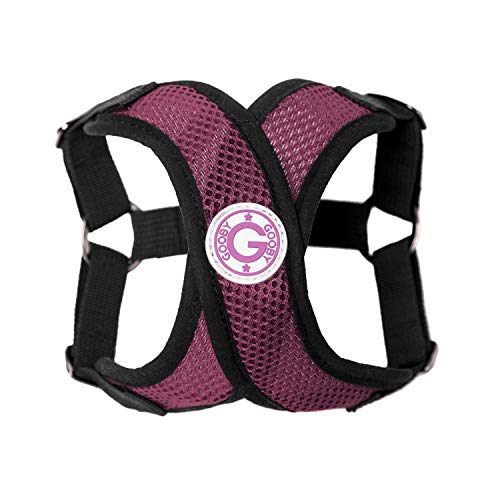Gooby - Comfort X Step-in Harness, Small Dog Harness with Patented Choke Free X Frame, Purple, X-Large