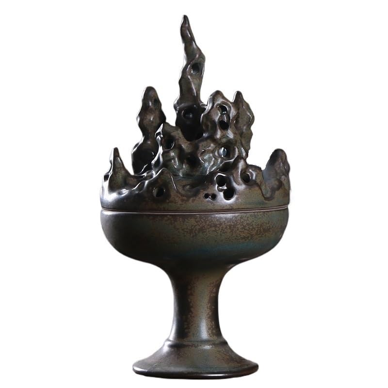 Brûleur d'encens rétro en céramique TUSUOD pour maison et bureau
