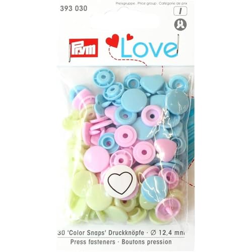 PrymLove Fasteners, Multicolour, 12 x 7 x 2 cm