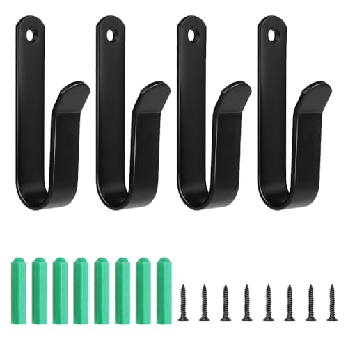 ONEBO 4 Pièces Support Skateboard Mural, Porte Ski étagère Murale, Support Mural pour Skateboard, Accessoires de Skateboard，pour snowboards, vêtements...