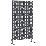 vidaXL Pantalla de Privacidad 100 x 50 x 180 cm Acero Gris antracita