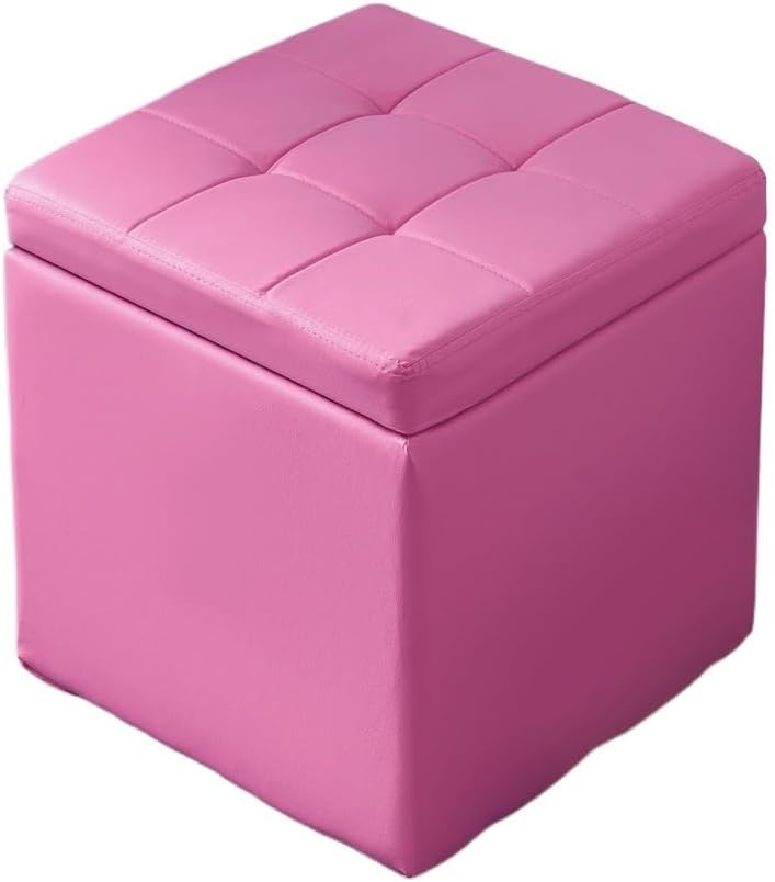 Household Solid Wood Shoe Changing Stool Storage Leather Pier