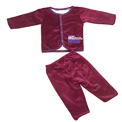 Image of REVOLTEK Baby Long Sleeve Winter swetashirt hoodie coat warm pants Dress snowsuit Sleep Suit for Boys and Girls Pack of1