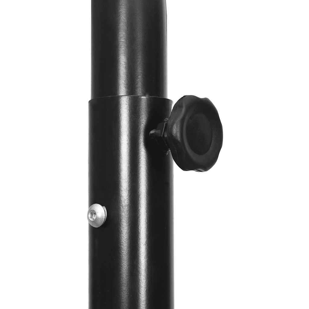 Supporto da basket regolabile in policarbonato, 235-305 cm, con cestino in acciaio e rete di nylon, portatile con ruote, per interni ed esterni