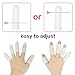 Gel Finger Cots, Finger Protector Support(14 PCS) New Material Finger Sleeves Great for Trigger Finger, Hand Eczema, Finger Cracking, Finger Arthritis and More. (Small Size) (White, Small)