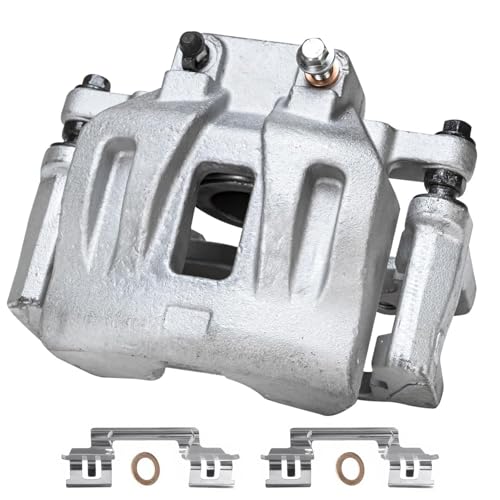 Image of Detroit Axle - 2pc Front Brake Calipers for Dodge Challenger Charger Magnum | Chrysler 300 Disc Brake Calipers with Brackets Replacement Brake Calipers Assembly