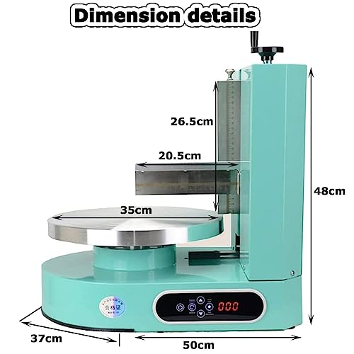 Máquina para glaseado de Pasteles, alisadora automática para glaseado de Pasteles - Herramienta portátil para Decorar y recubrir, Ideal para Pasteles de cumpleaños y repostería.