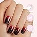 Dashing Diva Glaze Nail Strip Set - Just My Blood Type - Long Lasting, Chip Resistant, Semi-Cured Gel Nail Strips - Gel Set - 4-Piece Manicure Kit with 32 Strips