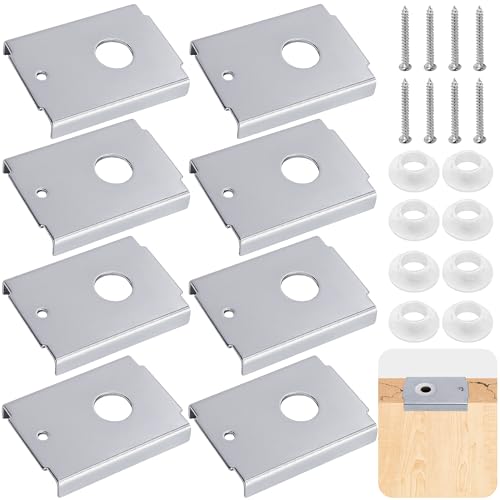 Nkiy Quen 8 Pcs N7192 Bi-fold Door Repair Bracket,Stainless Steel Bifold Door Repair Kit Fit for...