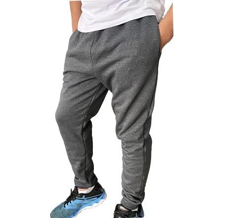 Kit 04 Calça Moletom Com Punho Elástico Masculina Academia GG