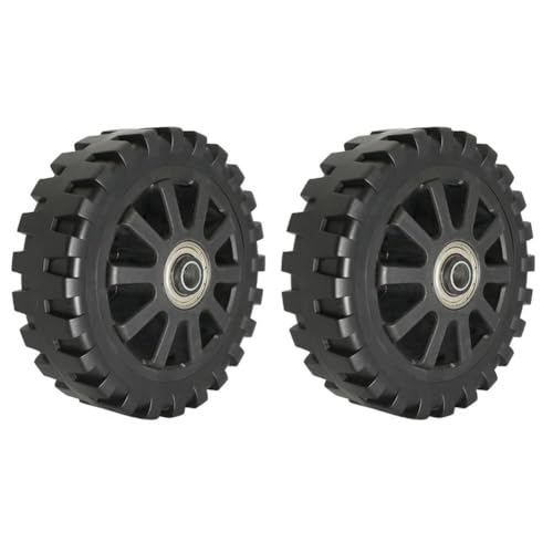 NEIQIUWING Lot de 2 roulettes pivotantes silencieuses pour accessoires de barbecue 15,2 cm