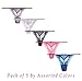 Moxeay Lace G-String Thongs T-Back Panties Underwear Pack of 5 (M, 5 pcs Assorted Color)