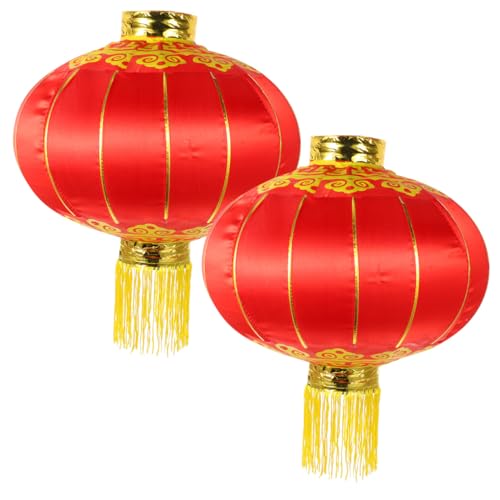 Lanternes chinoises en fer rouge, lampions traditionnels de décoration haut de gamme pour salon