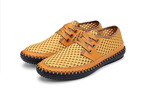 MIXSNOW Men's Poseidon Slip-On Loafers Water Shoes Casual Walking Shoes Yellew41