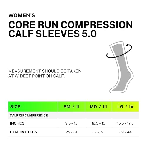 CEP - Wadenbandage mit Kompression für Damen, Core 5.0 Calf Sleeves, Größe IV/L / 39-44cm Wadenumfang, pink