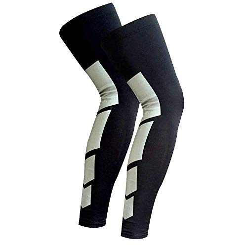 Image of JUST RIDER Compression Sleeve for Men & Women - BEST Calf Compression Socks for Running Shin Splint Calf Pain Relief Leg Support Sleeve for Runners Medical Air Travel Nursing Cycling (Black, xl)