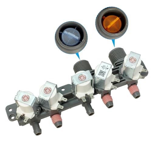 AJU73213301 AJU75152601 5221EA1008F Washer Water Inlet Valve (OEM part) 2025 UPGRADED water valve replaces for Kenmore LG washing machines wt7200cw wt5001c* 79631522211 wt4801cw wt1201cw