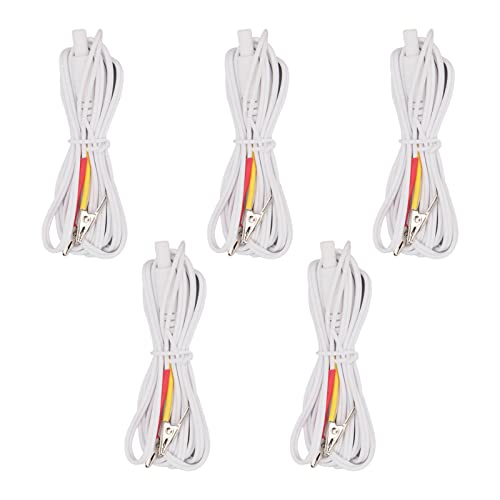 Ear Clip, 5Pcs Insulated Clip Electrode Wire Ear Clip Widely Used for Massager