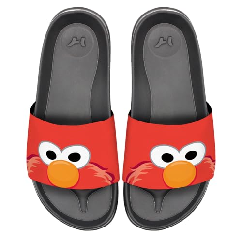 Popfunk Sesame Street Elmo Peaking Unisex Adult Slides Sandals Officially Licensed Hypd Slydr Switch™