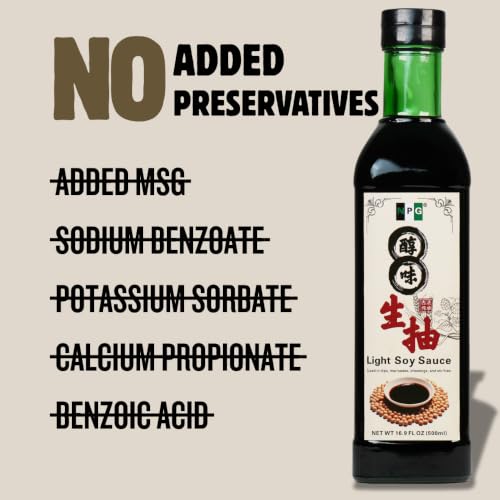 Image of NPG Light Soy Sauce 16.9 fl oz (Pack of 2), All Purpose Asian Seasoning | Naturally brewed, rich umami flavor, perfect for sushi, sashimi, dumplings, noodles, marinades and stir-fries