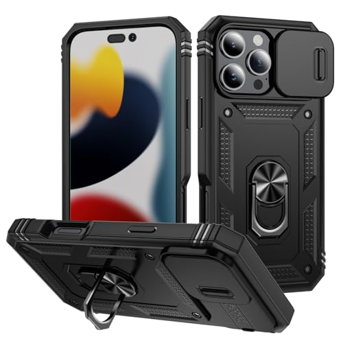 Coque iPhone 16 Pro avec protection écran et lentille coulissante antichoc 6.3 pouces
