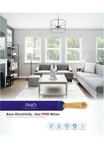 Image of Super PMO PVC Insulated Copper Wire, 90 m, Single Core Flexible Cable for Domestic and Industrial Use (BLUE, 1.50 SQ MM)