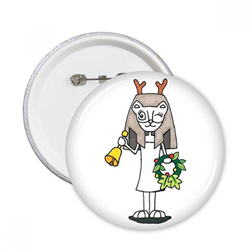 Broches rondes badge bouton Bois de Bastet, décoration vêtement et guirlande de pin's colorés