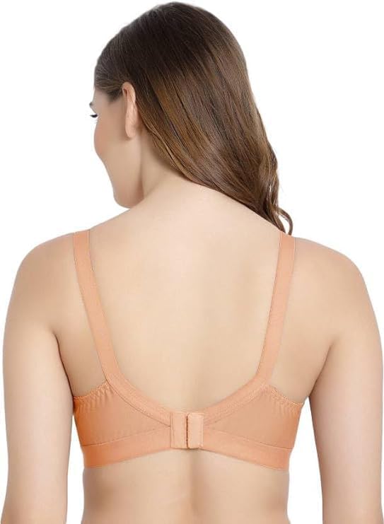 Image of Fashiol Women's Cotton Minimizer Saree Bra | Plus Size Full Coverage Non-Padded Heavy Bust Everyday Ladies Bras - 34 Till 50