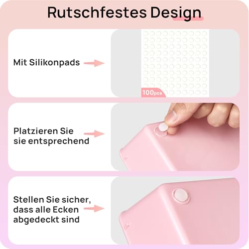 Vtopmart 25 Pack Plastic Drawer Organizers Pink image 3