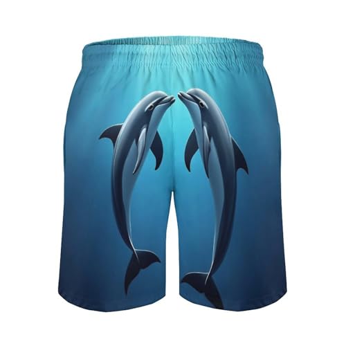 Swim Beach Shorts for Men, Mesh Lining Swimming Trunks with Drawstring Summer Bathing Suit Board Shorts 6